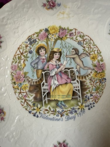 1978 valentine day plate - valentine’s,