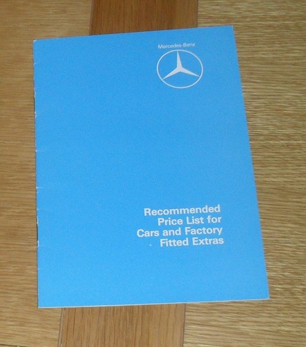Mercedes price guide - price, 190