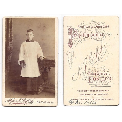 Cdv victorian altar boy - victorian, carte