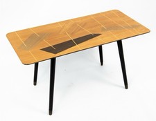 A Very Rare Italian Inlaid Geometric Coffee Table Probably Retailed By Heals. 