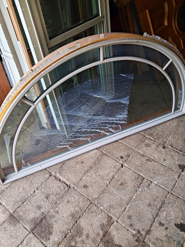 Half round shaped home - half, window