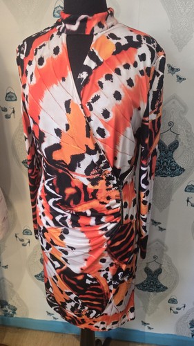 Gorgeous orange animal print - orange,