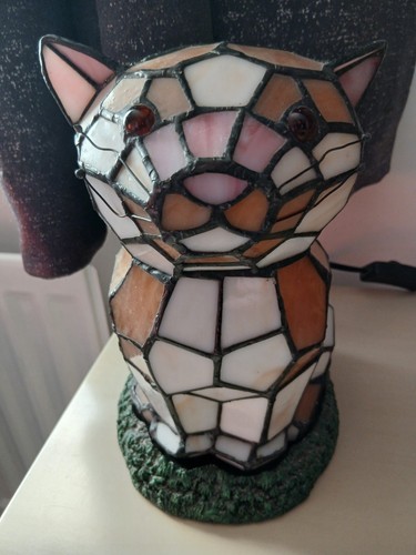 Tiffany style cat - style, stained