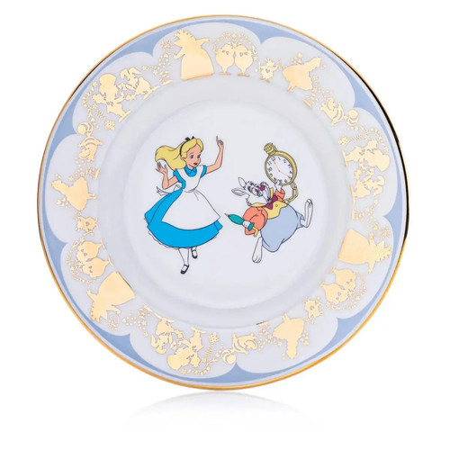 White rabbit plate - white,