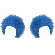 2 X BLUE AFRO THING 1 2 WIG WORLD BOOK DAY FLUFFY CAT HAT FANCY DRESS COSTUME