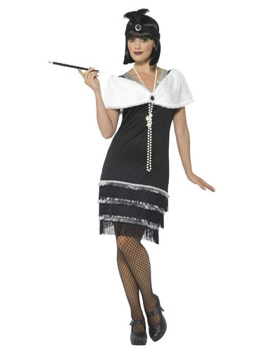 Smiffys flapper costume black - costume,,