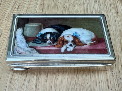 Fine antique silver enamel - silver, &