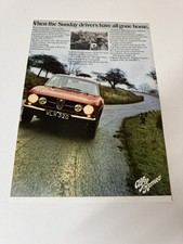 New Print Classic Alfa Romeo 1750 GTV Bertone 105 Red Magazine Advert Wall Art