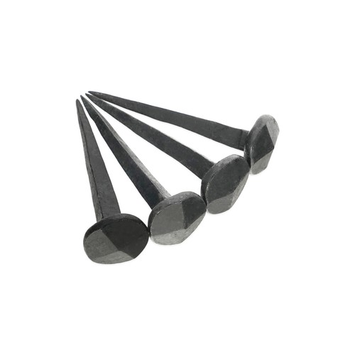 Iron nail black hand forged - black,