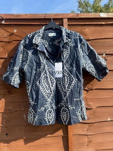 Zara printed 100 cotton short - 100%,