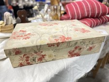Antique Fabric Box, Vintage