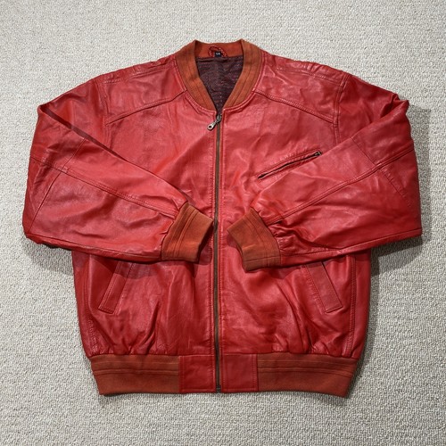 Vintage leather bomber jacket - vintage,