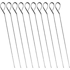 10 Metal BBQ Skewers Zinc