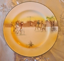ROYAL DOULTON FOX HUNTING (JOHN PEEL) SERIESWARE PATTERN SALAD PLATE. D: 8 IN