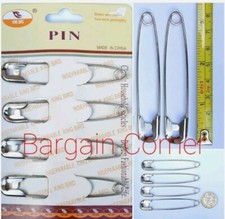 Jumbo Safety Pins Extra Large Size Blanket Kilt Sharp Edge 4Pc Safety Pins 8.2cm