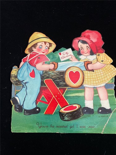 Vintage 50s valentine - vintage,