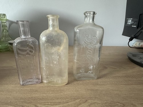 Antique vintage glass boots - antique,