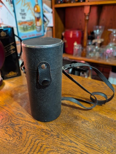 Vintage black leather camera - vintage,