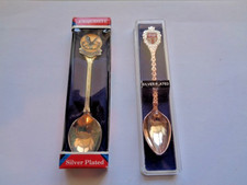 2x Boxed Collectors Spoons Silver Plated Vintage RNLI & GLENEAGLES Display Used
