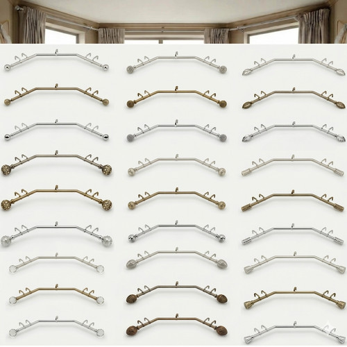28mm bay window curtain pole - bay,