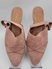 Rebels Dusty Pink Suede Slingback Shoes Made In Portugal Sz 39 Fits Like US 8