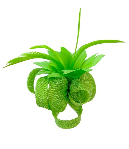 Small feather flower hair - small,