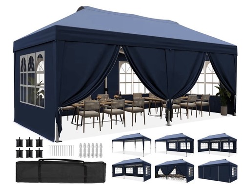 Pop gazebo with sides x - with, 3m