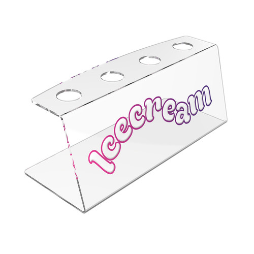 Acrylic ice cream cone - ice, holder