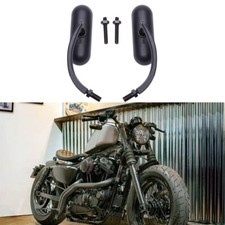 Black motorcycle rearview - black,