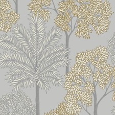 City of Palms Teal Wallpaper