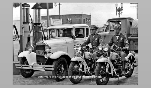 1930s motorcycle cops photo - 1930s,