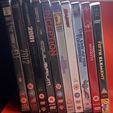 10 Sci-Fi DVD Movie Bundle VGC