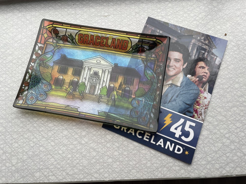 Graceland stained glass dish - graceland,