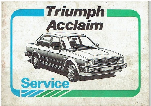 Triumph acclaim 1981 orig - acclaim,