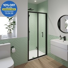 900mm Bathroom Bi Fold Shower