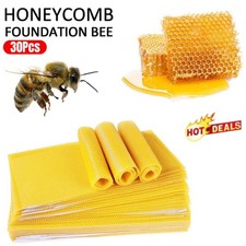 30 Sheets Full Depth Wax Foundation Sheets Bee Hive Beehive Beekeeping Frame