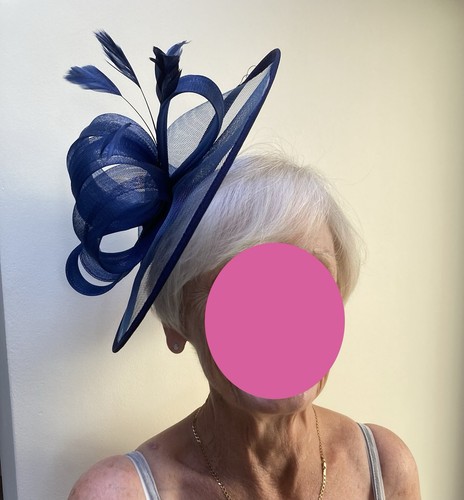Navy blue fascinator ideal - navy, fascinator.ideal