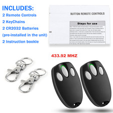 2PCS Garage Door Remote for