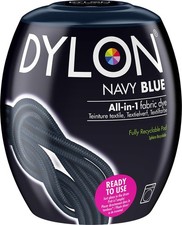 DYLON Washing Machine Fabric Dye Pod for Clothes Soft Furnishings Navy Blue 350g