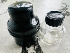 1920s Parker Duofold Ink Cannister container, Bakelite, Duofold glass ink bottle