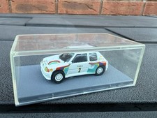 Piccolino Peugeot 205 Turbo 1985 White Metal Car Kit - 1/87 Factory Built 1/76