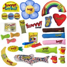 Catnip Cat Toy  Yeowww Kitten 100% Organic Fish Rainbow Banana Cigar Stinkies