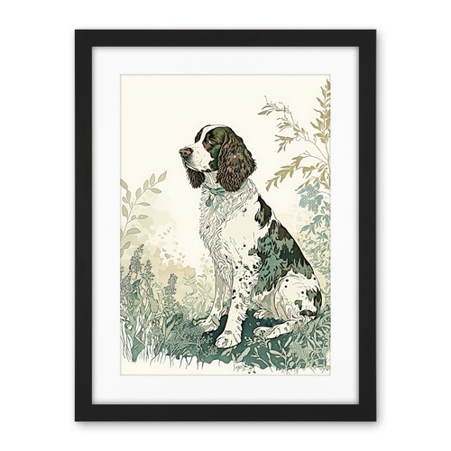 English springer spaniel dog - english,
