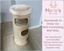 IVORY CREAM, Pet Cat Bed Replacement for Natural Paradise Scratching BARREL