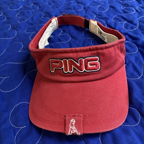 Ping golf visor red - ping,