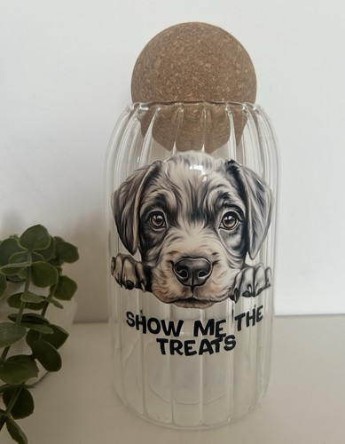 Dog design treat jar new - treat,