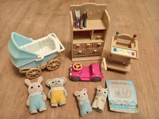 SYLVANIAN FAMILIES NURSERY BABY bundle Pram dresser toy highchair mouse koala