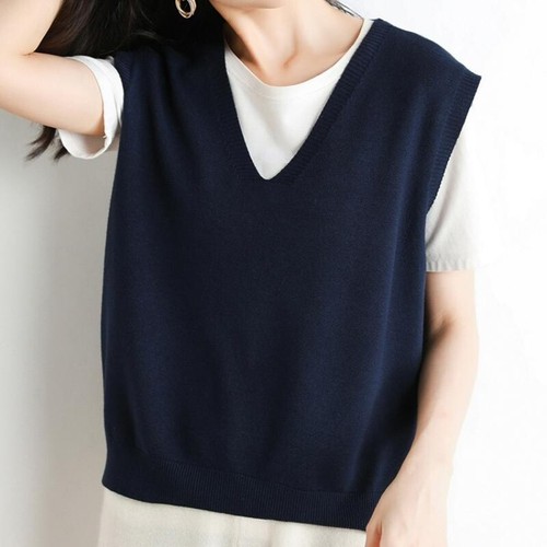 Women sleeveless knit - sleeveless,