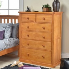 Cheshire Pine 2 Over 4 Chest of Drawers (CH-2O4) SRP £560 *TWO MINOR BLEMISHES*