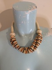 Trifari 3 strands beaded disk